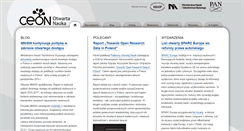 Desktop Screenshot of otwartanauka.pl